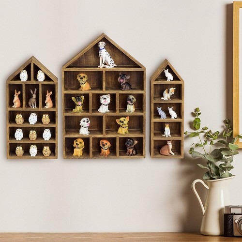 3pcs wooden display case - 3pcs,