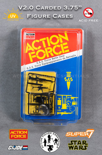 Action figure case for - figure, carded