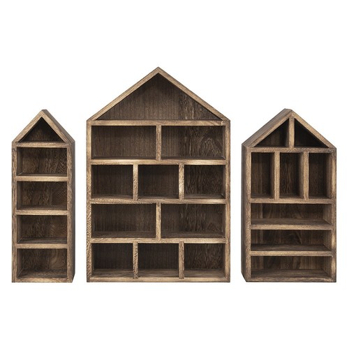 3pcs wooden display case - 3pcs,