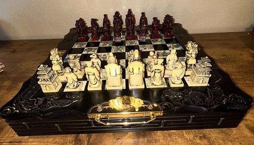Vintage oriental asian - asian, chess