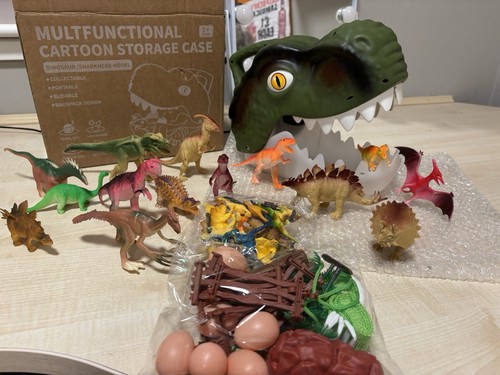 Dinosaur toy set rex head - dinosaur, t-rex