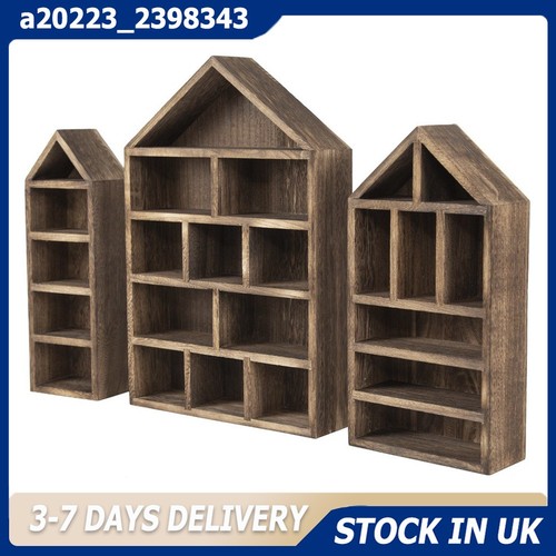 3pcs wooden display - wooden, case